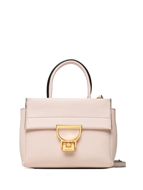 COCCINELLE ARLETTIS Mini leather bag with shoulder strap creamy pink - Women’s Bags
