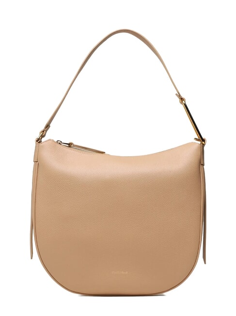 COCCINELLE PRISCILLA Shoulder bag in hammered leather toasted - Women’s Bags
