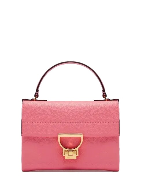 COCCINELLE ARLETTIS Textured leather mini bag hyper pink - Women’s Bags