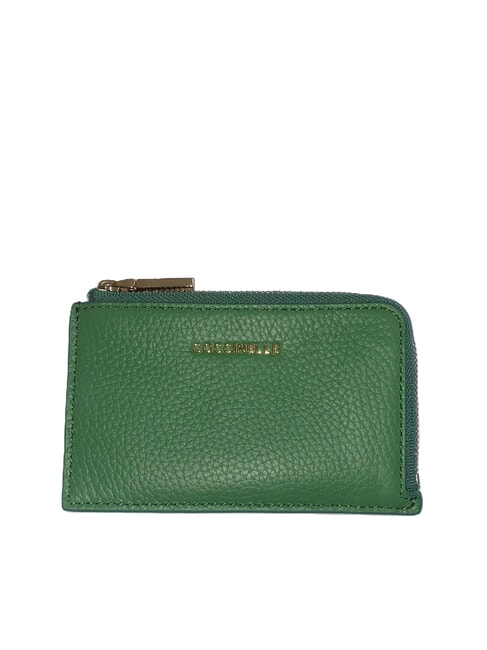 COCCINELLE METALLIC SOFT Card holder / Coin purse in leather peppermint - Women’s Wallets