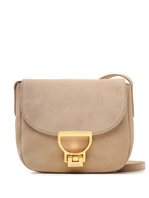 COCCINELLE ARLETTIS SUEDE  Mini shoulder bag, in leather toasted - Women’s Bags