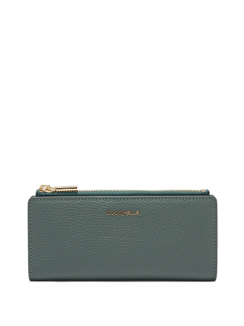 COCCINELLE METALLIC SOFT Leather wallet kale greens - Women’s Wallets