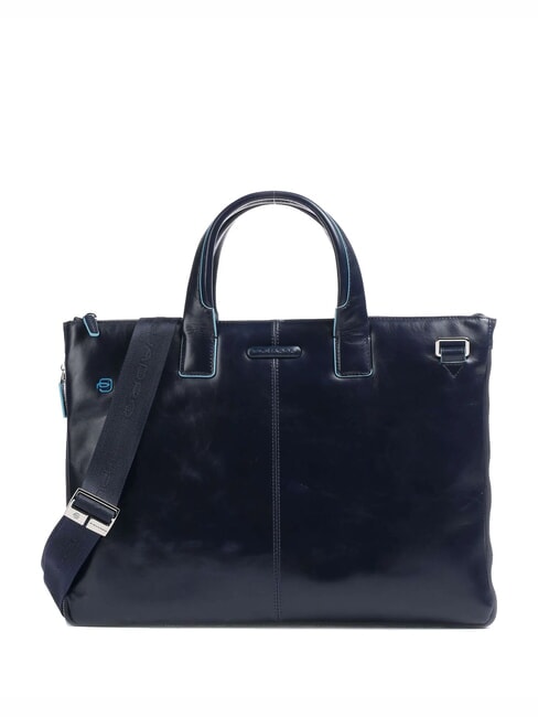 PIQUADRO folder BLUE SQUARE, PC mount 15,6 ", expandable blue - Work Briefcases