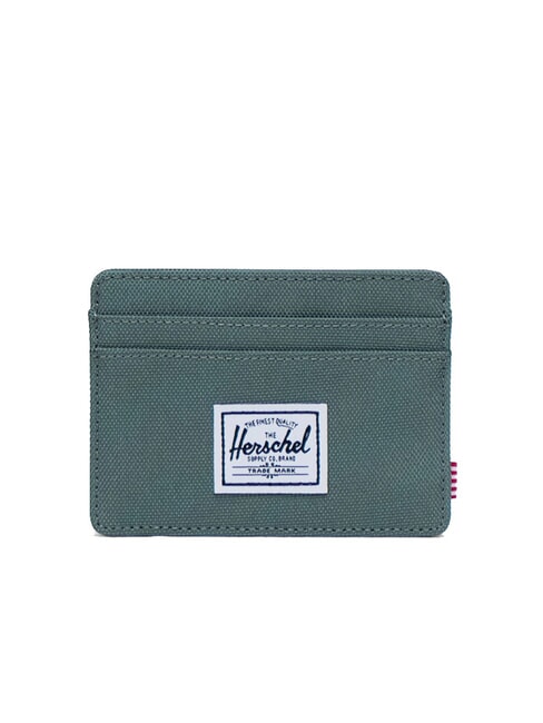 HERSCHEL CHARLIE RFID Flat card holder dark forest - Men’s Wallets