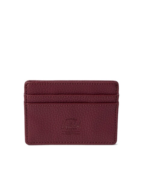 HERSCHEL CHARLIE Flat card holder windsor wine - Men’s Wallets
