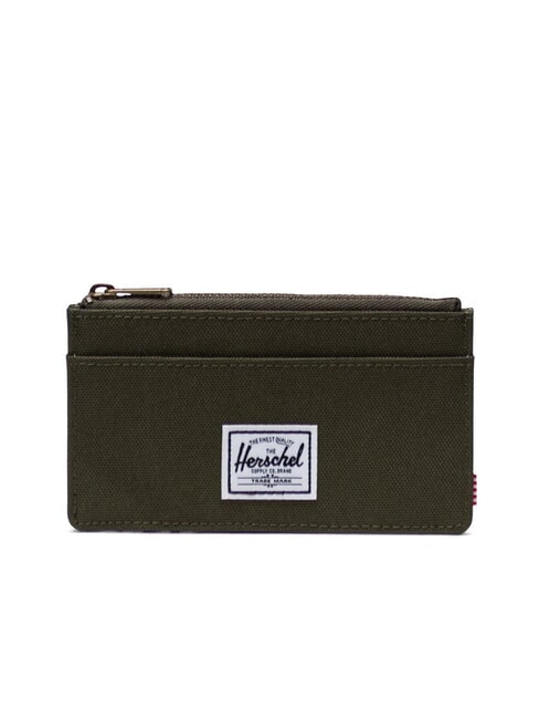 HERSCHEL OSCAR Flat card holder with coin purse ivygr - Men’s Wallets