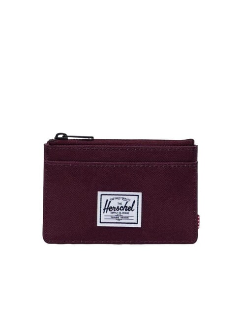 HERSCHEL OSCAR Flat card holder with zip port - Men’s Wallets