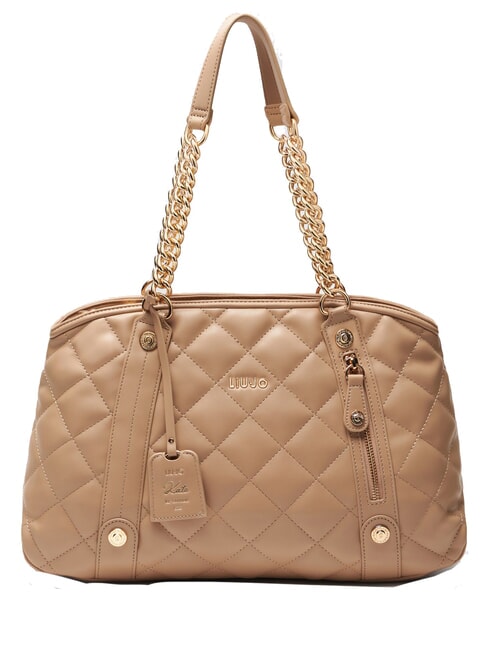 LIUJO KATE Quilted bag with chain handles Cameo / Rose - Women’s Bags
