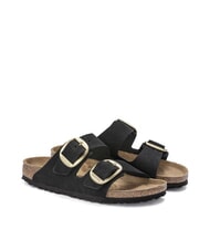 BIRKENSTOCK ARIZONA BIG BUCKLE Nubuck leather slipper sandal - Women&rsquo;s shoes