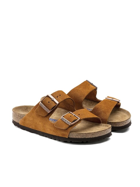 BIRKENSTOCK ARIZONA Suede leather slipper sandal mink - Unisex shoes