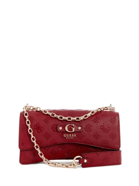 GUESS GERTY Convertible flap bag claret - Women’s Bags