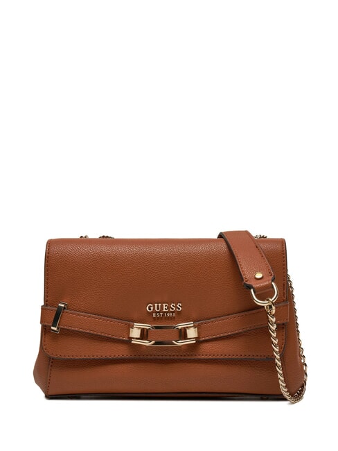 GUESS SILVYE Convertible flap bag COGNAC - Women’s Bags