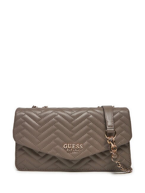 GUESS ANNING Convertible Quilted Bag dark taupe - Women’s Bags