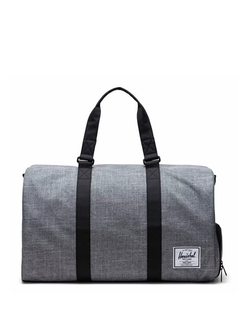 HERSCHEL NOVEL Duffel bag with shoulder strap RAVEN CROSSHATCH - Duffle bags