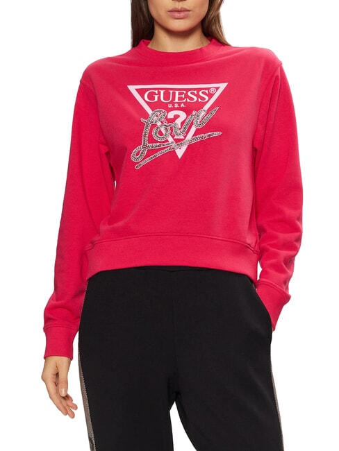GUESS LOVE TRIANGLE Sweatshirt wild red - Women's Sweatshirts