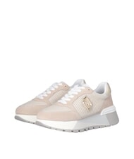 LIUJO AMAZING 25 Suede and mesh sneakers - Women&rsquo;s shoes
