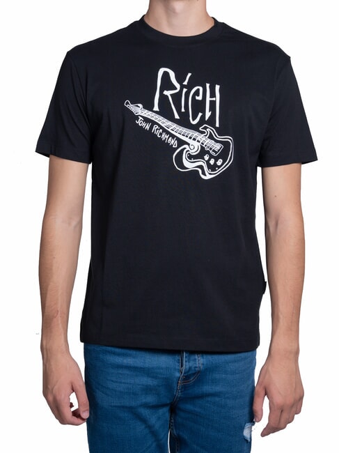 JOHN RICHMOND JOHNSON Cotton T-shirt with print black - T-shirt