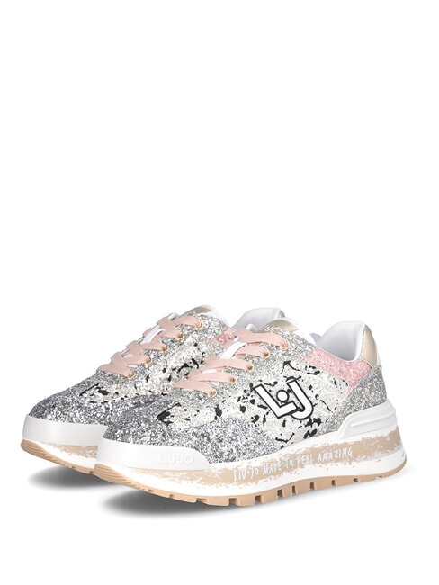 LIUJO AMAZING 26  High sneakers black/silver/pink - Women’s shoes