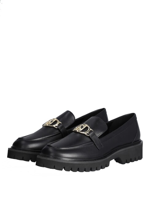 LIUJO CORA 01  Leather moccasins black - Women’s shoes