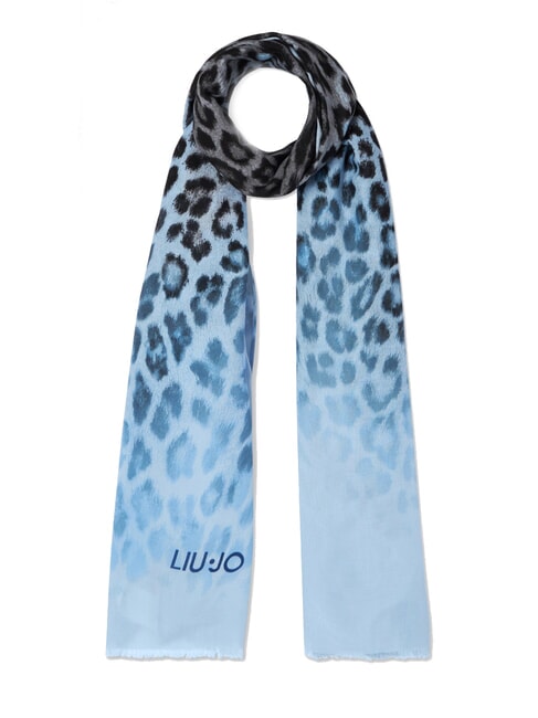 LIUJO SHADED ANIMALIER Printed scarf sky - Scarves