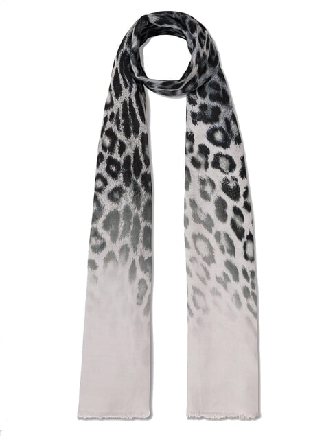 LIUJO SHADED ANIMALIER Printed scarf OFFWHITE - Scarves