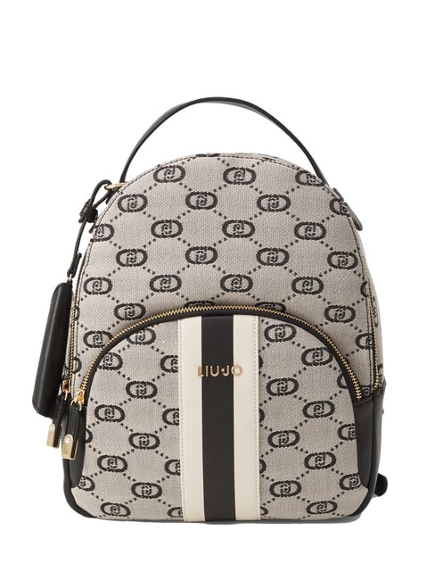 LIUJO MANHATTAN Logo Women's Backpack BLACK - Women’s Bags