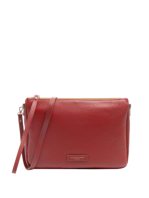 GIANNI CHIARINI NORA  Leather bag with shoulder strap cherry - Women’s Bags