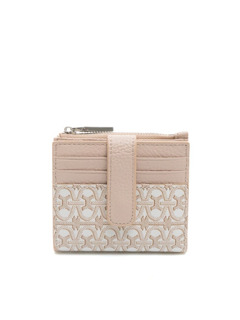 COCCINELLE METALLIC COATED MONOGRAM Mini wallet mul.blanc/rose - Women’s Wallets