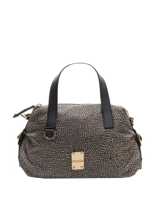 BORBONESE TEAPOT Shoulder bag with shoulder strap OP / NATURAL / BLACK - Women’s Bags