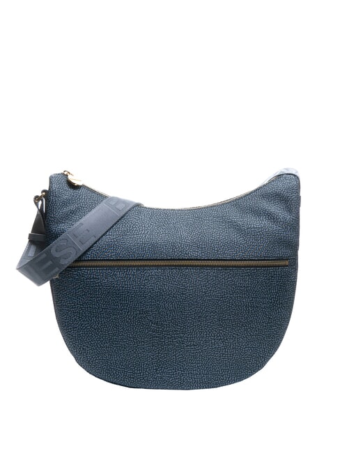 BORBONESE LUNA BAG MEDIUM LUNA Hobo bag, Medium denim - Women’s Bags