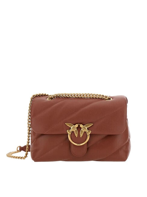 PINKO CLASSIC LOVE PUFF Nappa leather bag arabic-antique gold - Women’s Bags