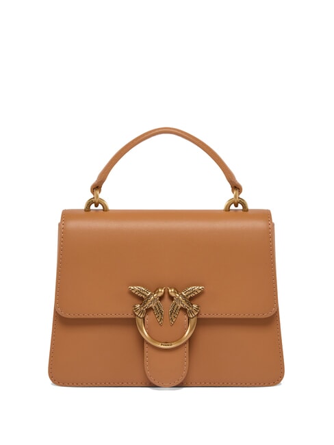 PINKO MINI LOVE BAG Bag with handle nougat-antique gold - Women’s Bags