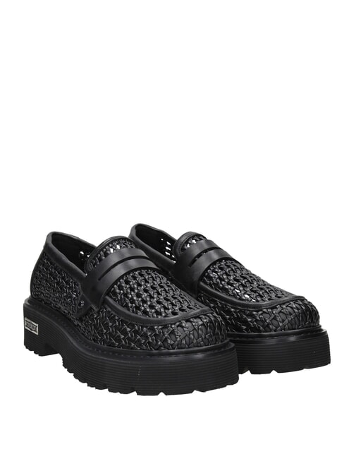CULT SLASH 4219 Woven moccasins black - Women’s shoes