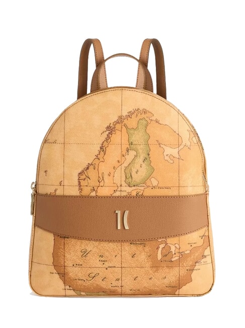 ALVIERO MARTINI PRIMA CLASSE HERITAGE GEO Backpack with two compartments TOBACCO - Women’s Bags
