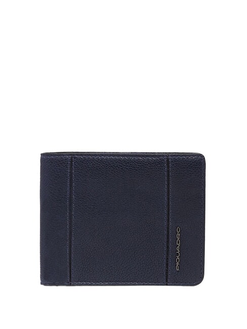 PIQUADRO CRONUS  Leather wallet blue - Men’s Wallets