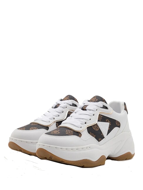 GUESS HAPYY  High sneakers White / Brown - Women’s shoes