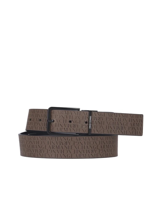 ARMANI EXCHANGE CINTURA IN PELLE Doubleface navy/black olive - Belts