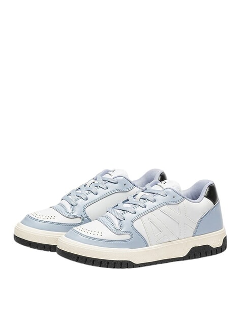 ARMANI EXCHANGE AX LOGO Sneakers op.white+blue - Women’s shoes