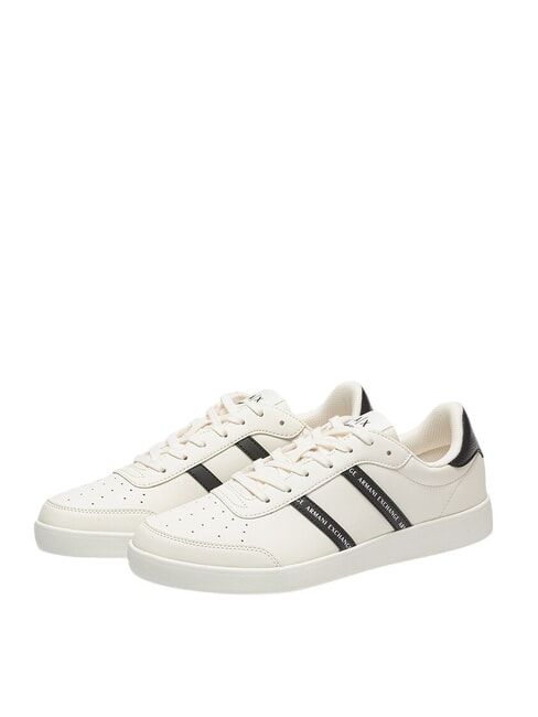 ARMANI EXCHANGE A|X STRIPES Sneakers off white+black - Men’s shoes