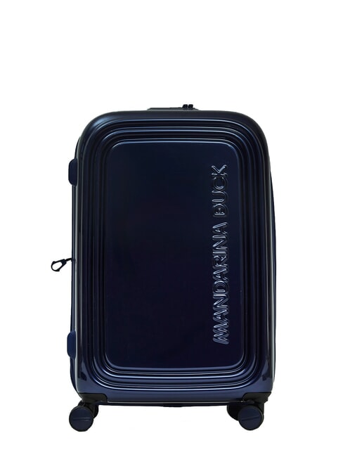 MANDARINA DUCK LOGODUCK+ METAL  Medium Trolley, Expandable indigo blue - Rigid Trolley Cases