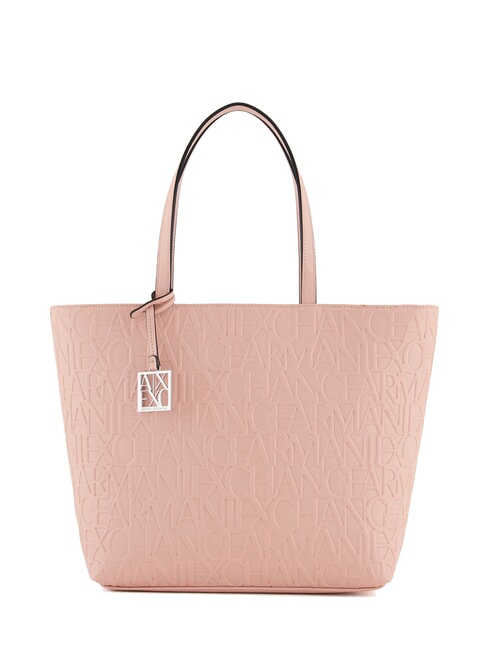 ARMANI EXCHANGE LOGO EMBOSSED Logo Print Shopper Bag milk punch - Women’s Bags