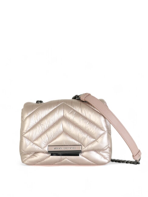 ARMANI EXCHANGE A|X PUFFY Mini quilted bag rose gold - Women’s Bags