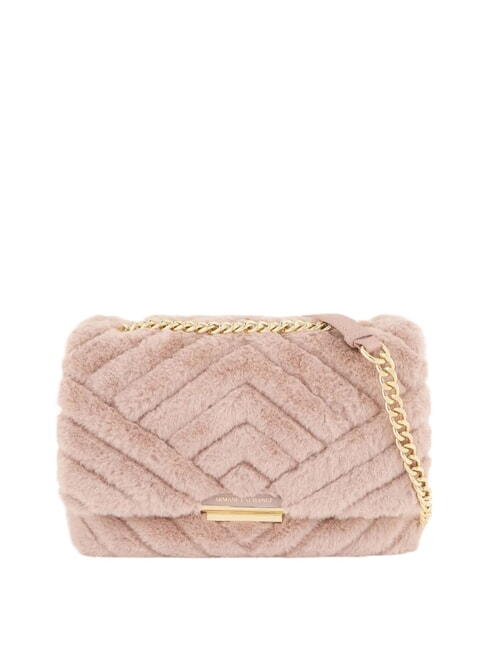 ARMANI EXCHANGE A|X CONVERTIBLE Faux fur quilted bag milk punch - Women’s Bags