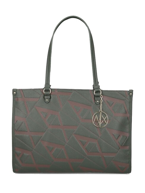 ARMANI EXCHANGE A|X MONOGRAM Shoulder Shopper Bag dark absinthe/liquor - Women’s Bags