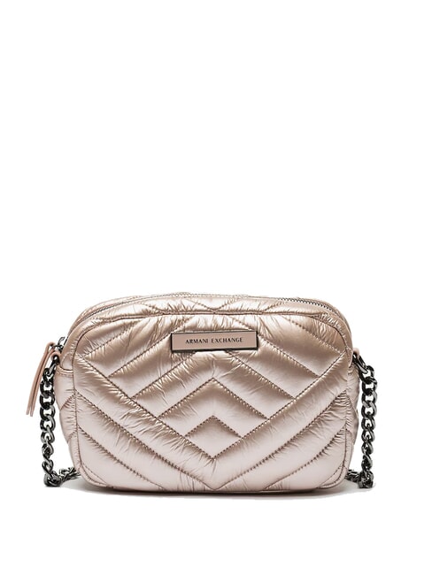 ARMANI EXCHANGE A|X PUFFY Quilted case camera bag rose gold - Women’s Bags