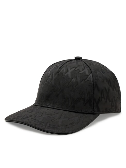 ARMANI EXCHANGE A|X LOGO ALL OVER Baseball cap Black - Hats