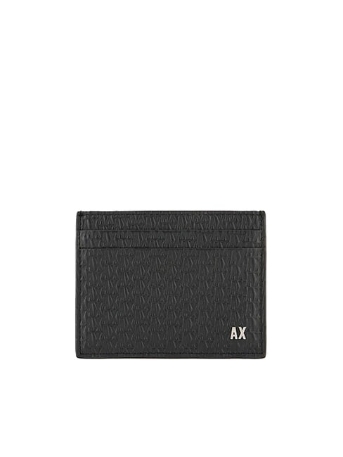 ARMANI EXCHANGE A|X Business Leather card holder Black - Men’s Wallets