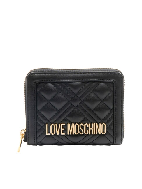 LOVE MOSCHINO QUILTED Small Quilted Wallet Black - Women’s Wallets