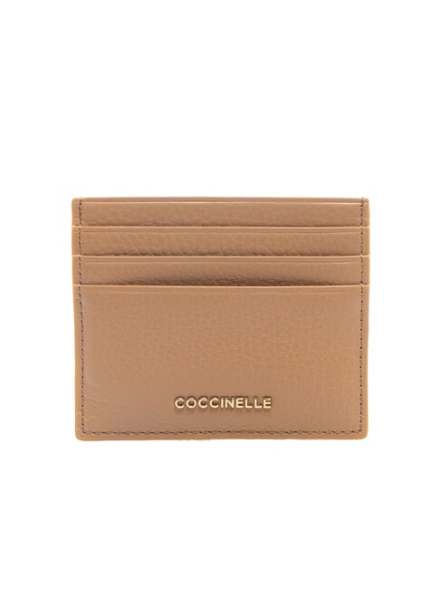COCCINELLE METALLIC SOFT  Flat leather card holder skin - Women’s Wallets