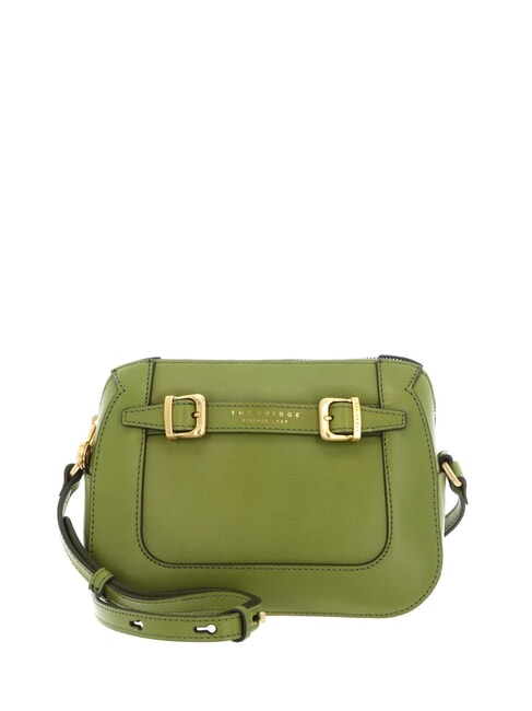 THE BRIDGE GAIA Leather shoulder camera case bag pistachio gold abb. - Women’s Bags